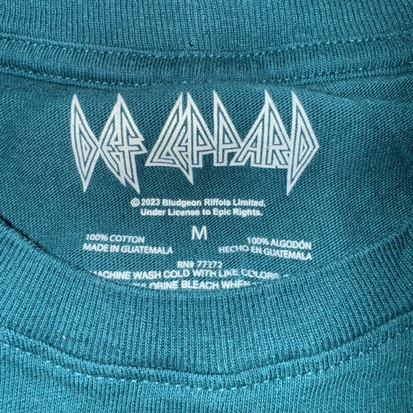 Def Leppard: Hysteria Repro Tour shirt from 88’: Adult Unisex Medium: GUC - Picture 2 of 5